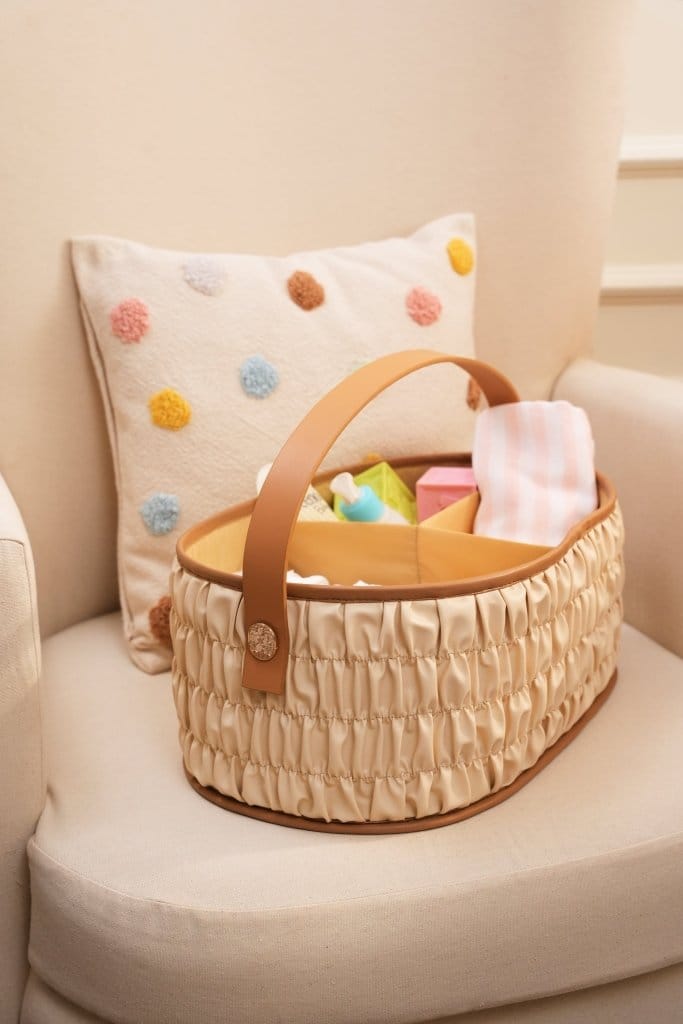 The Dune Diaper Caddy - Ecru - Baby Jalebi