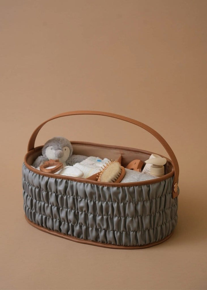 The Dune Diaper Caddy - Grey - Baby Jalebi