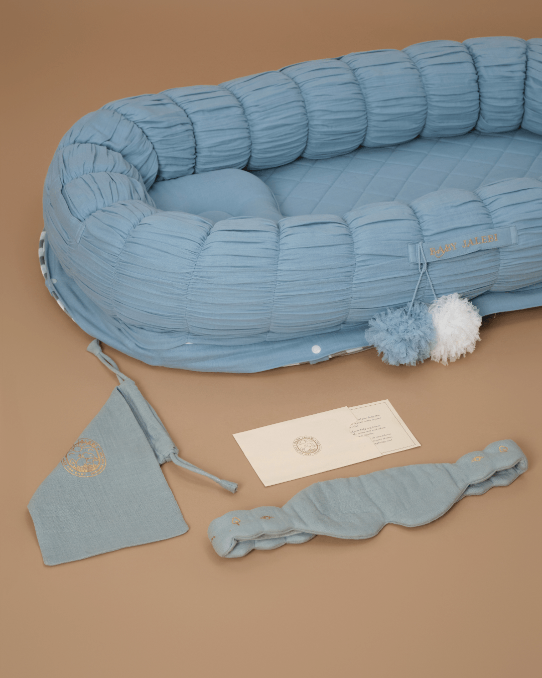 Baby Jalebi Island Play Mat & Cloud Set – Blue