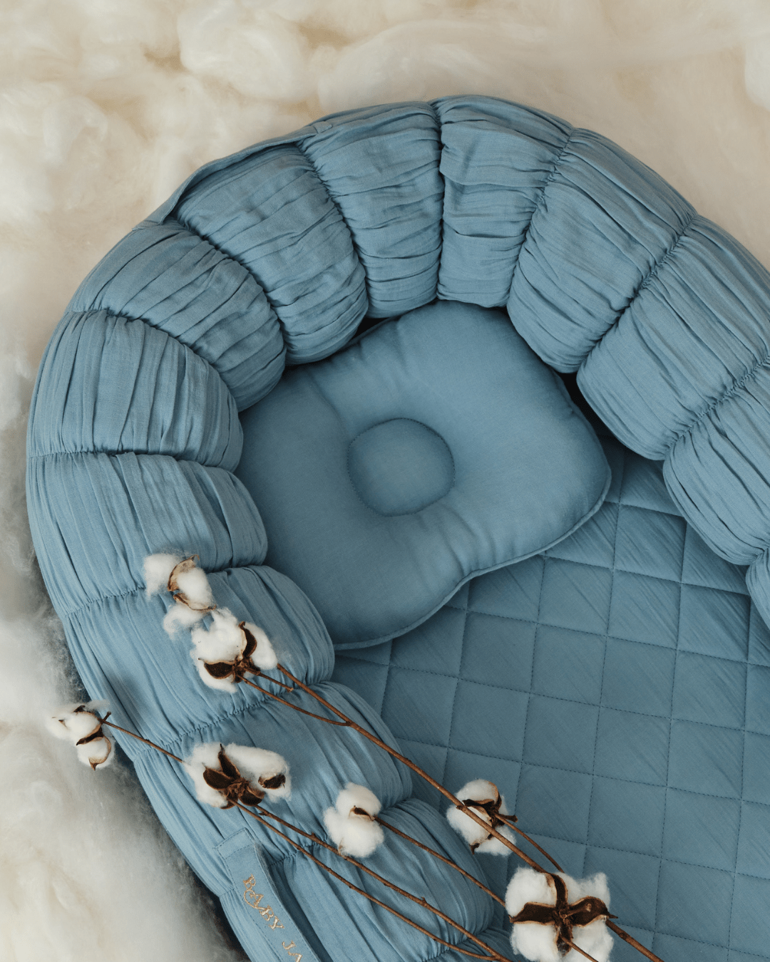 Baby Jalebi Island Play Mat & Cloud Set – Blue