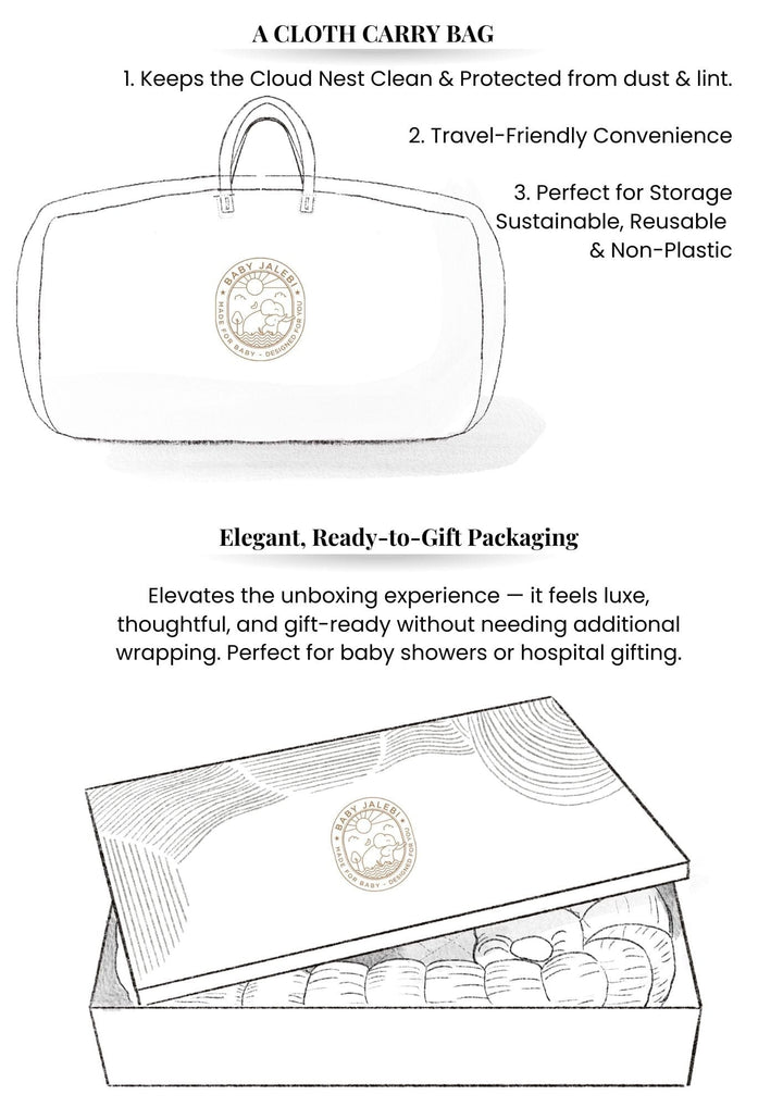 Baby Jalebi Island Play Mat & Cloud Set – Grey