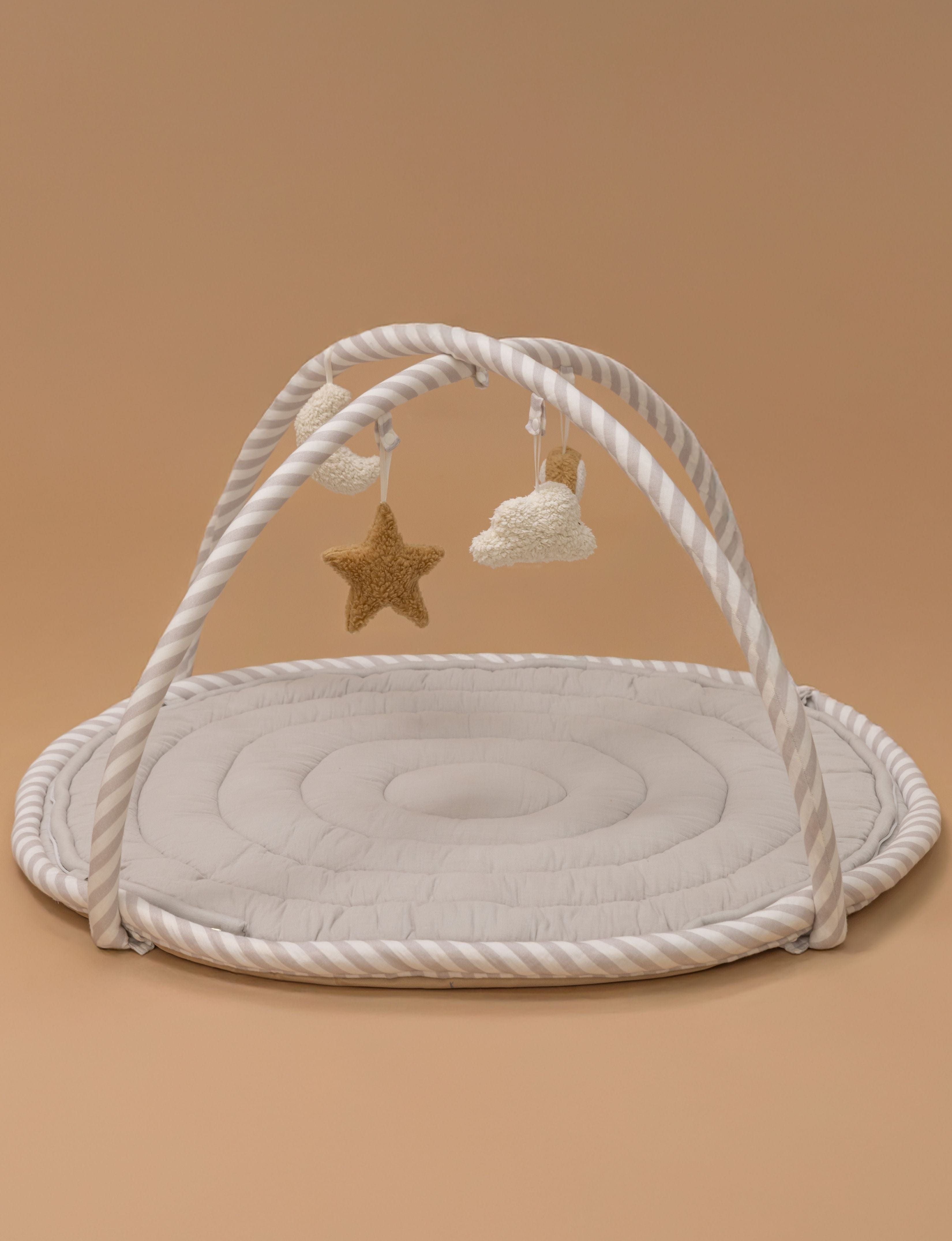Baby Jalebi Island Play Mat & Cloud Set – Grey