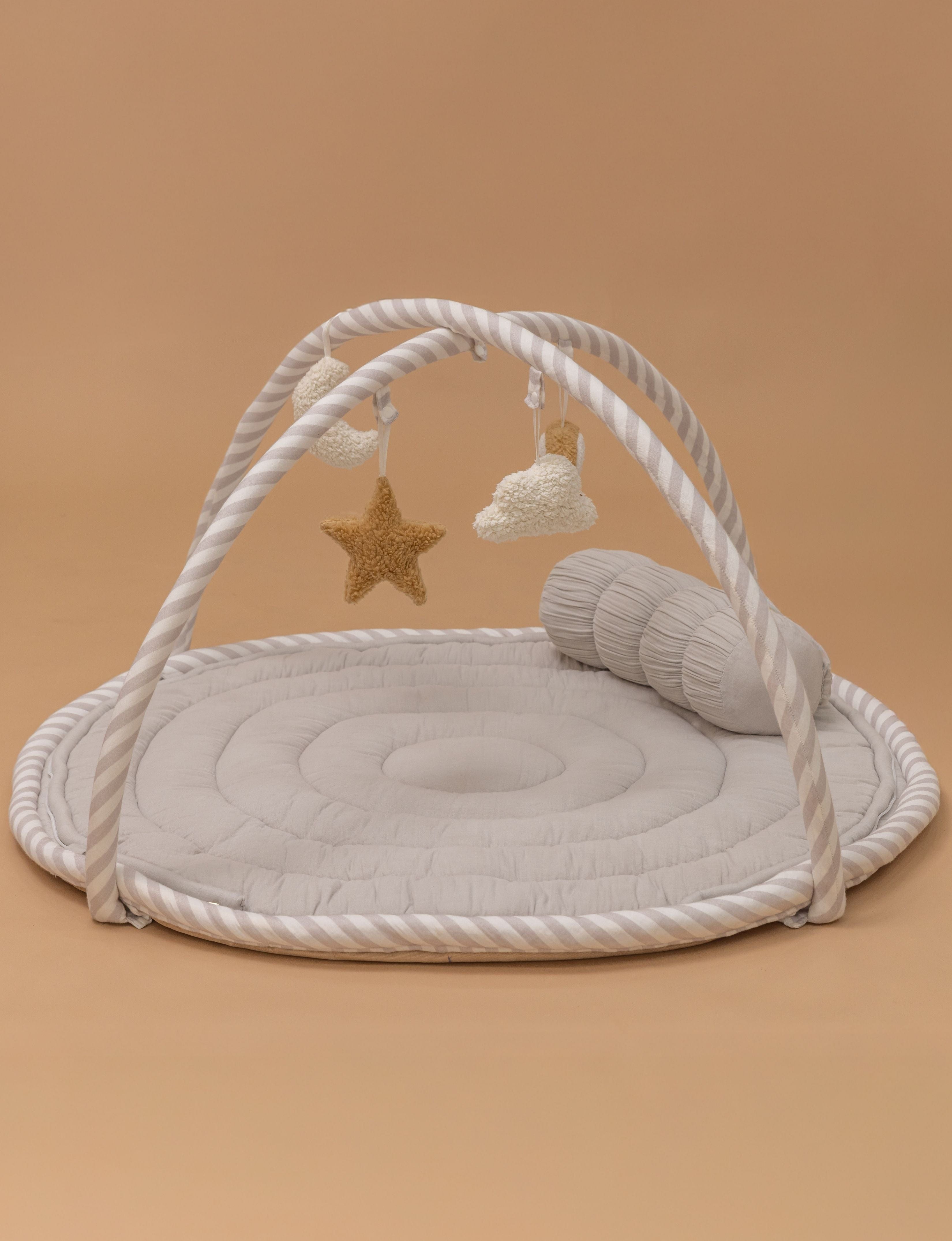 Baby Jalebi Island Play Mat & Cloud Set – Grey