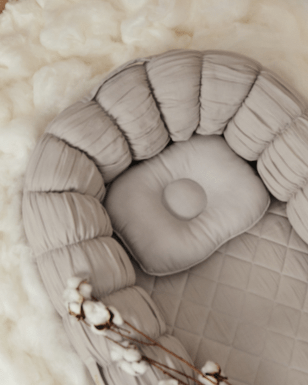 Baby Jalebi Island Play Mat & Cloud Set – Grey