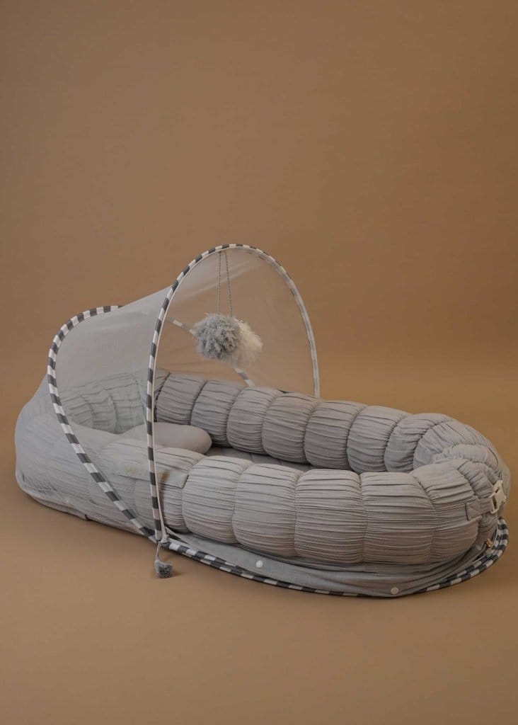 Baby Jalebi Island Play Mat & Cloud Set – Grey