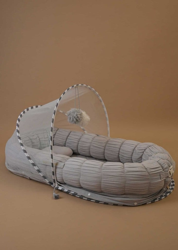 Baby Jalebi Island Play Mat & Cloud Set – Grey