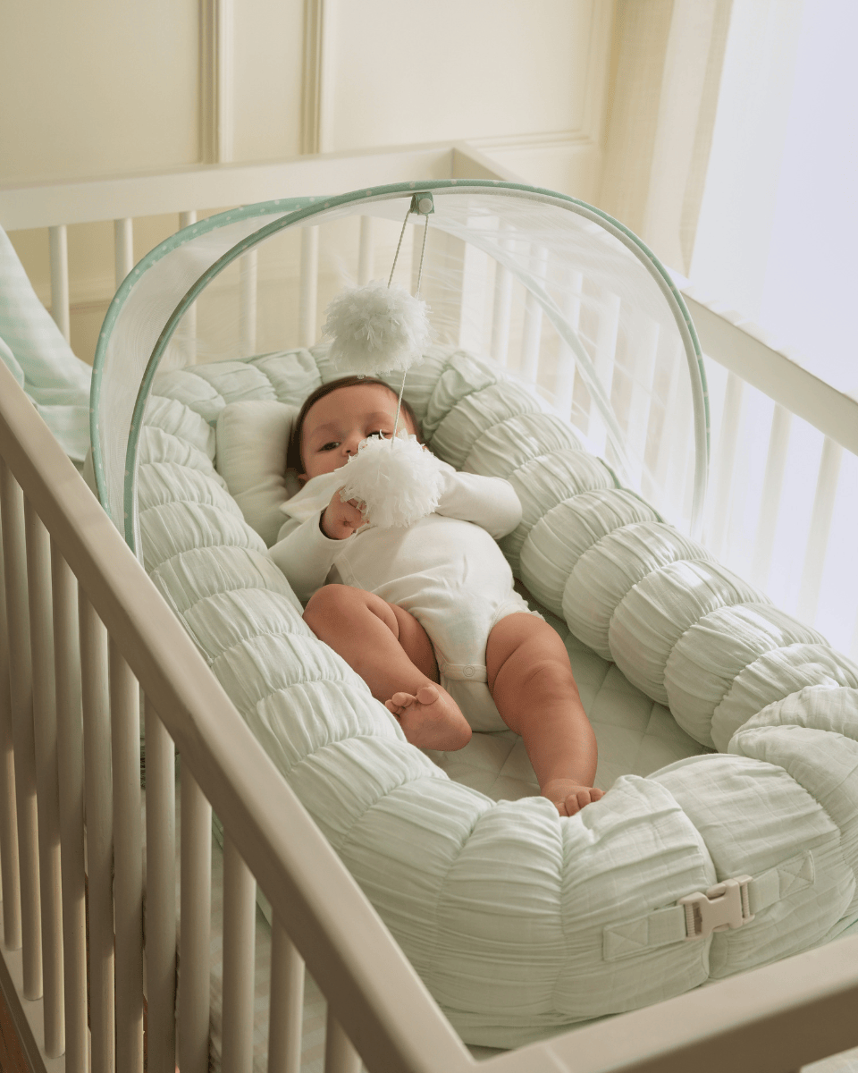 Baby Jalebi Island Play Mat & Cloud Set –Mint