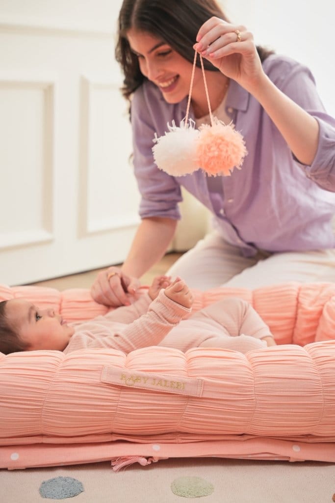 Baby Jalebi Island Play Mat & Cloud Set –Pink