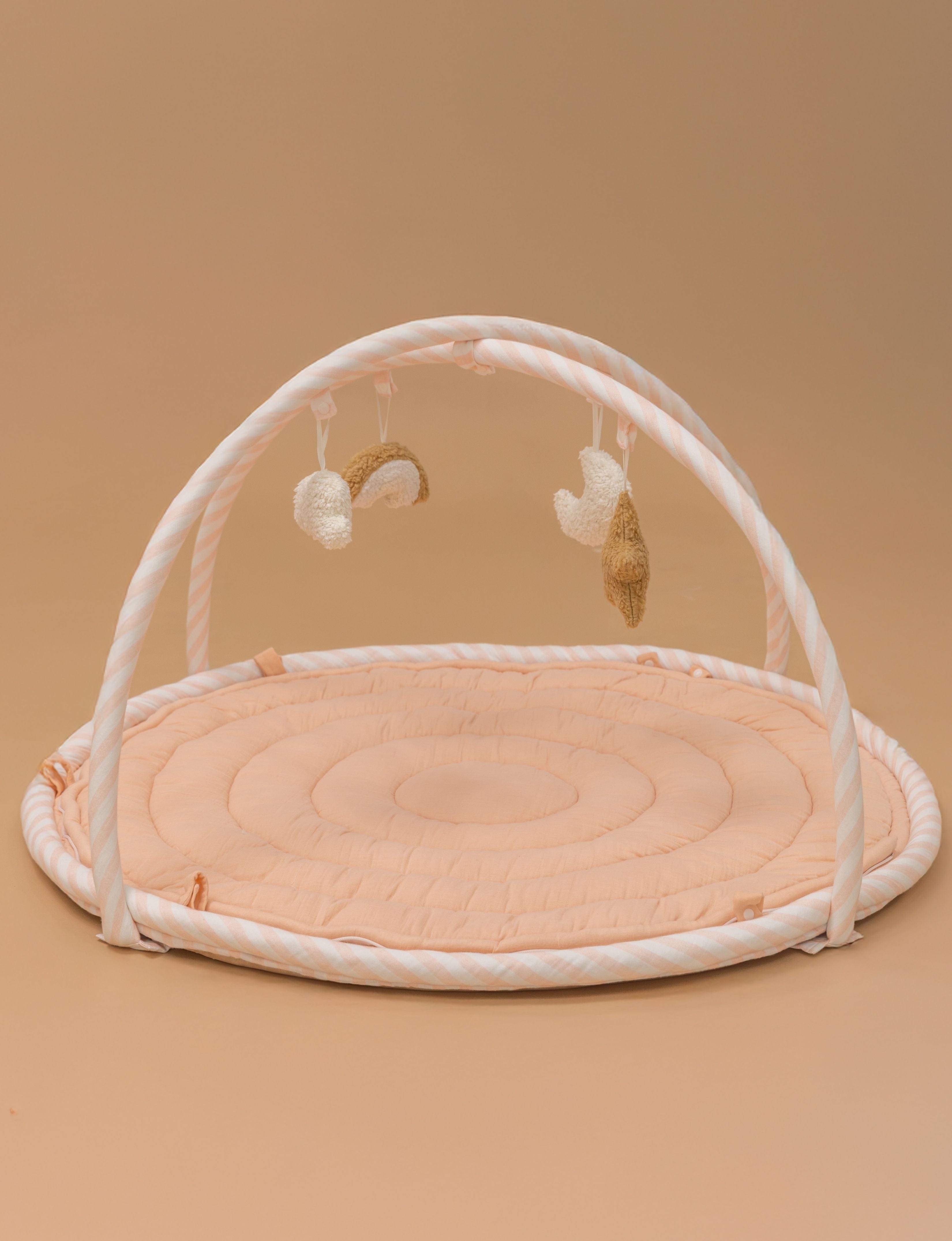 Baby Jalebi Island Play Mat & Cloud Set –Pink