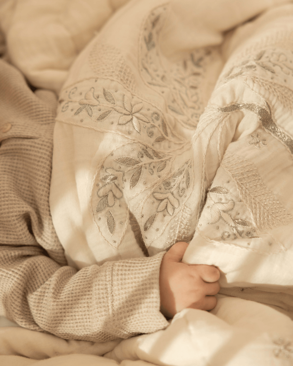 Baby Jalebi Saha Palm Complete Cot bedding Set with Bumper