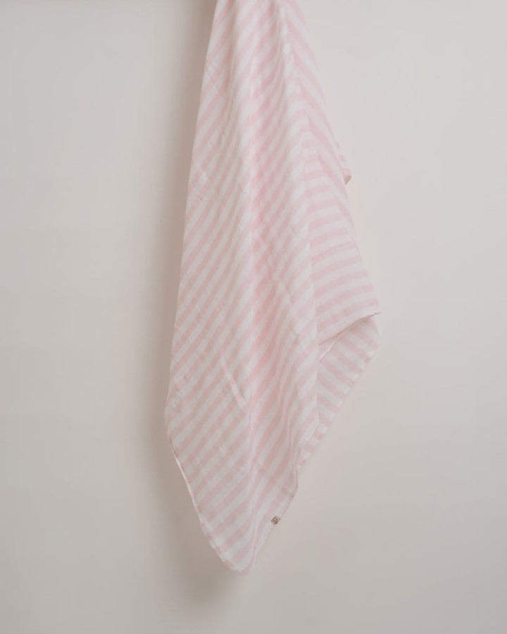 Pink stripes muslin swaddle - Baby Jalebi