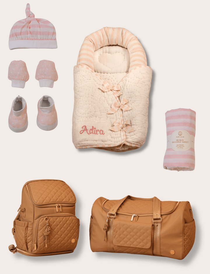 Baby Jalebi The Bring Baby Home Bundle - Pink