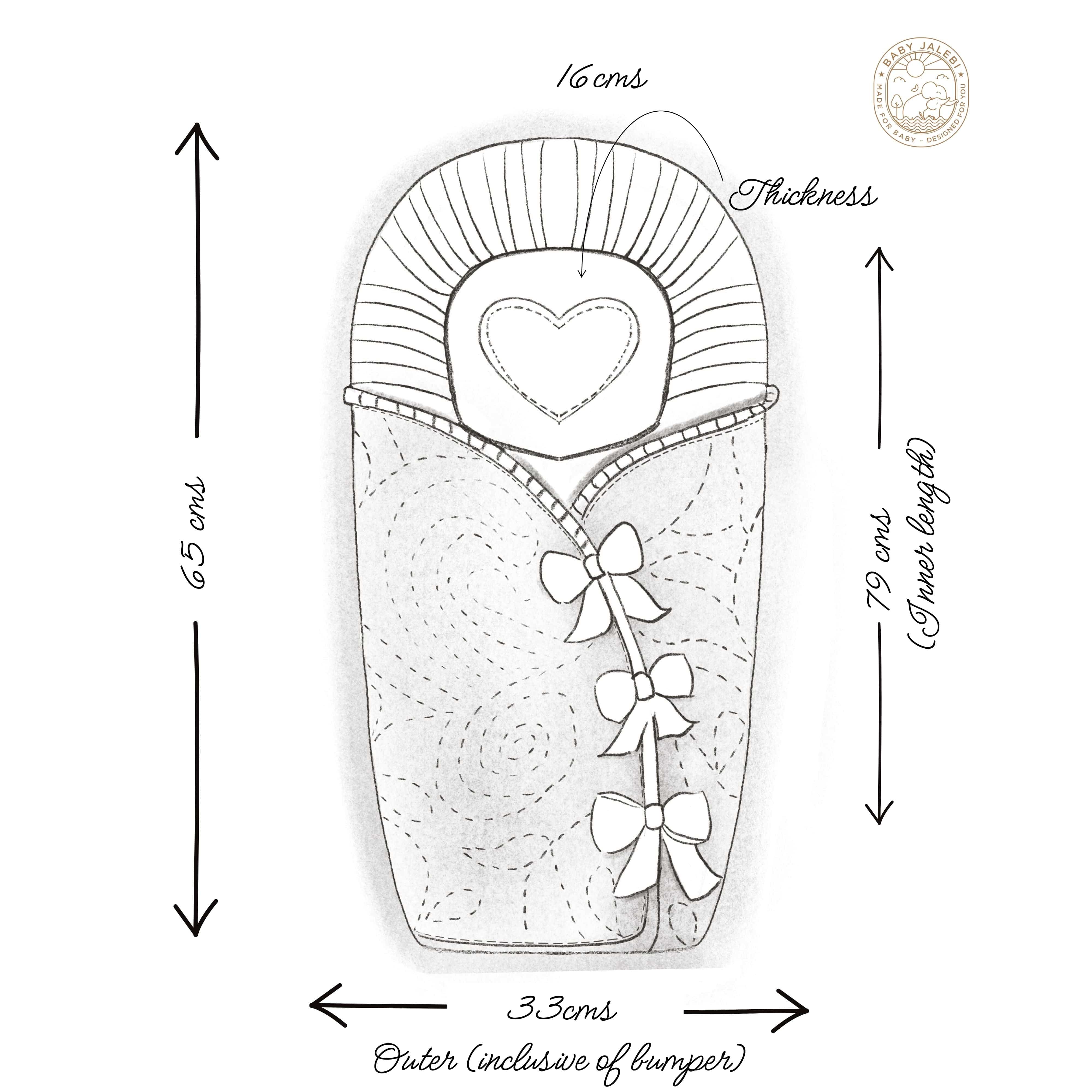 Cocoon Newborn Wrap - Blue