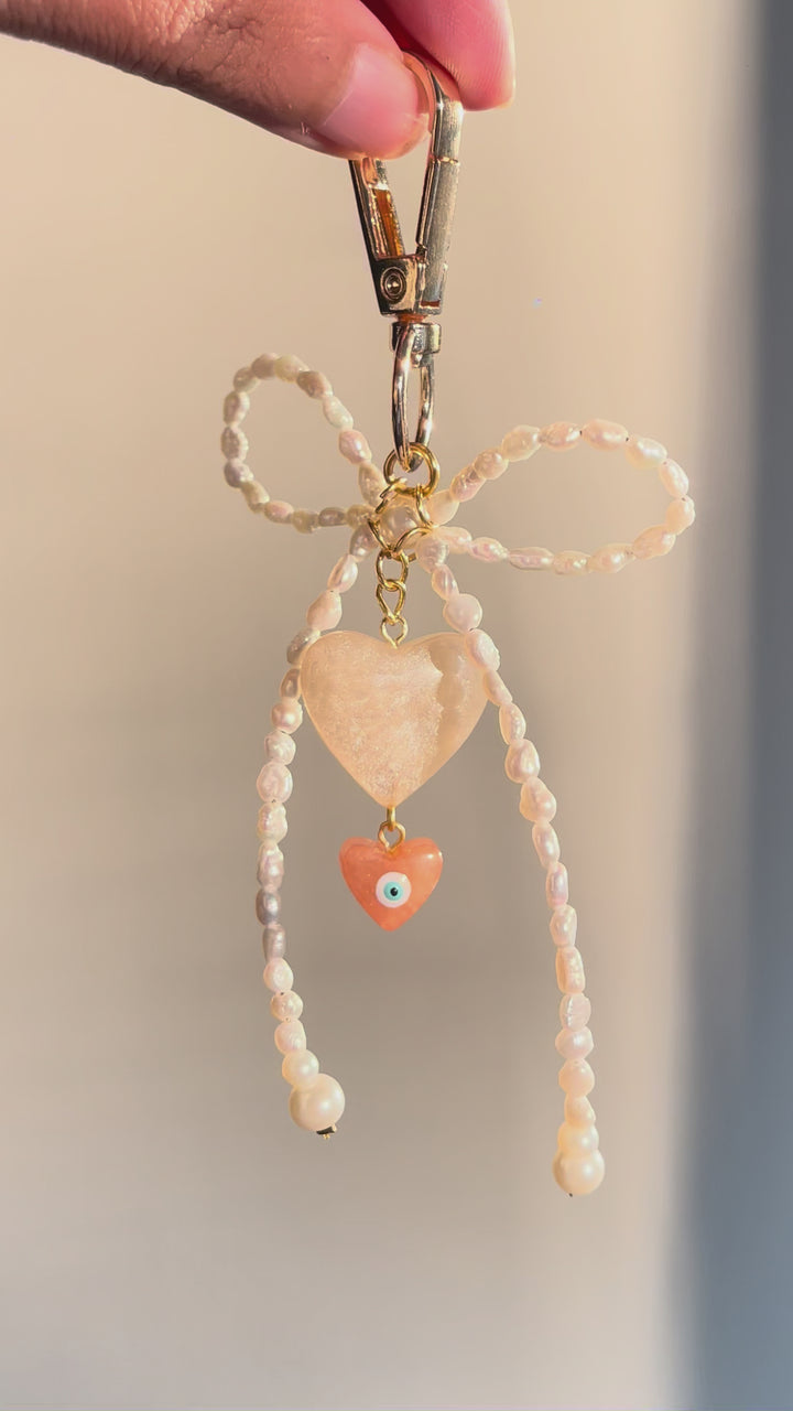 PEARL Bow Bag Charm