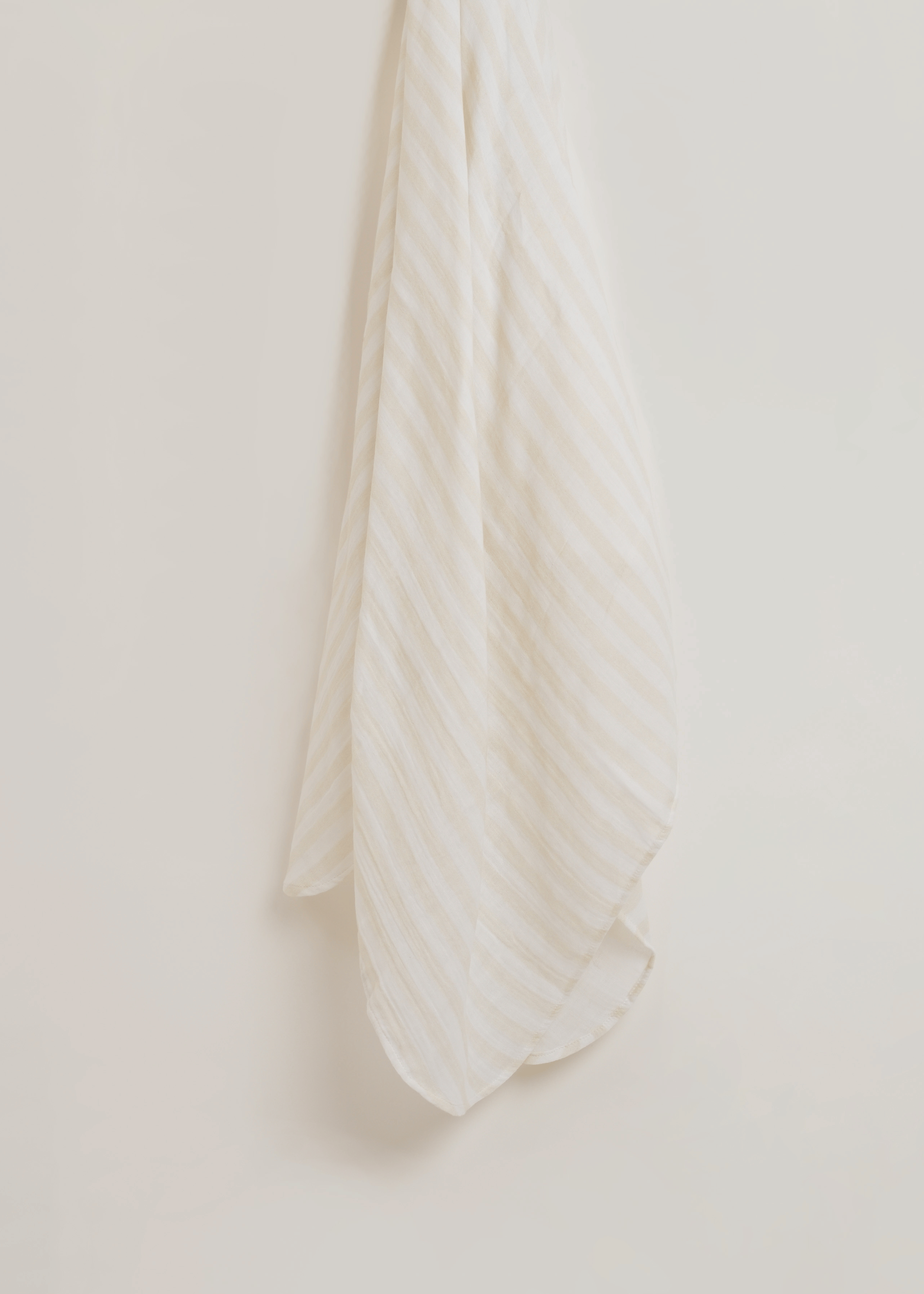 Beige stripes Organic Muslin Swaddle