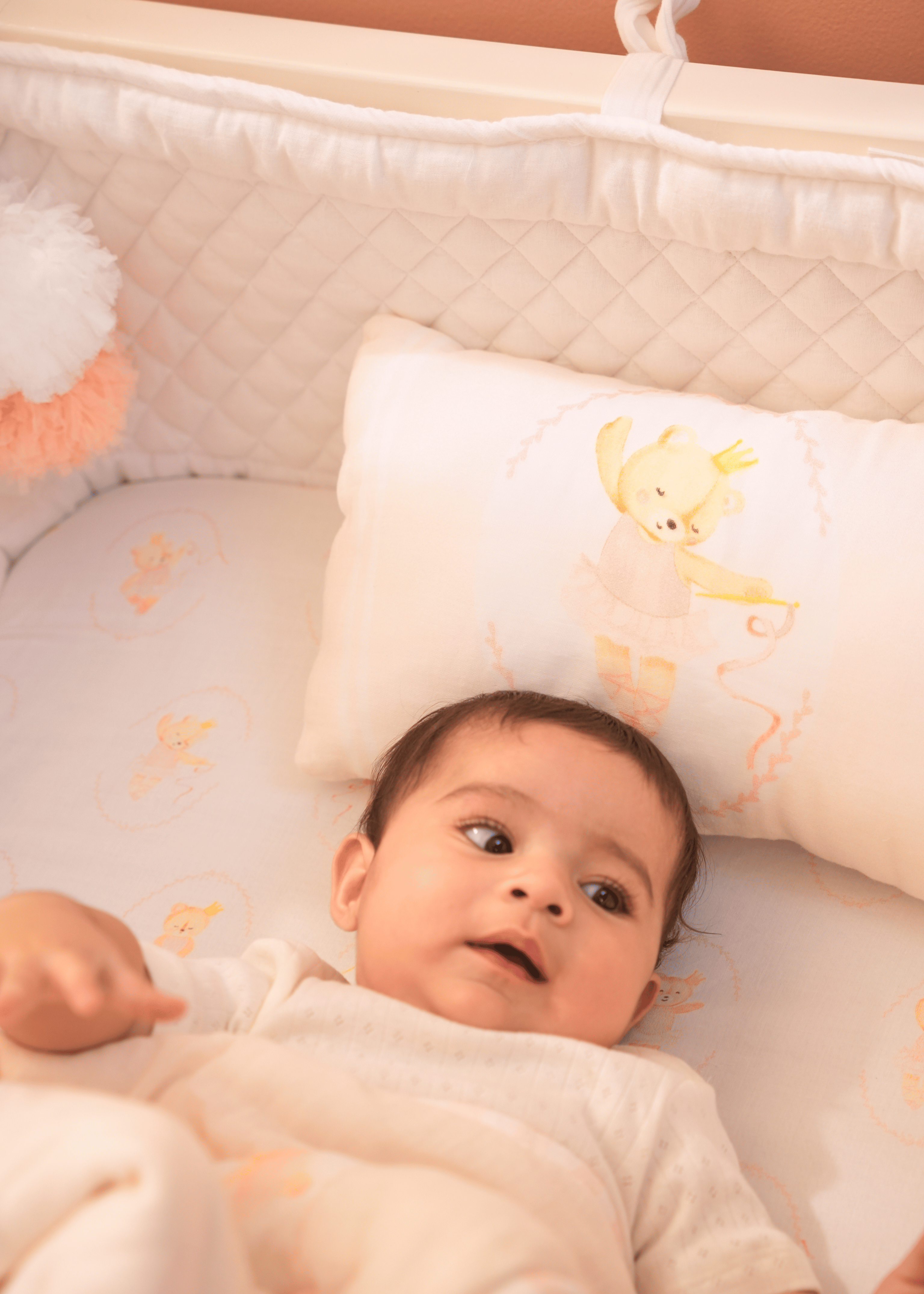 Oreiller pour bébé ours ballerine Prima