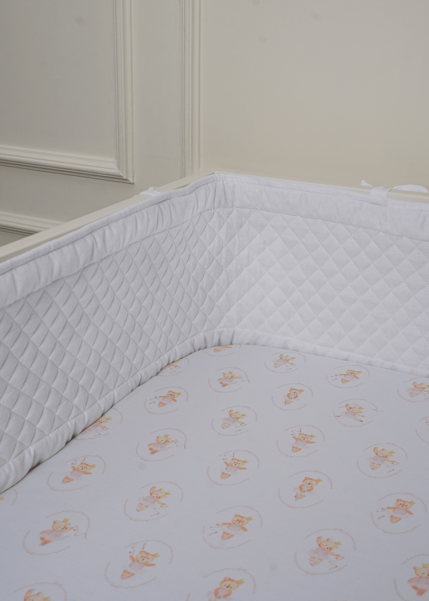 Cot Bumper - White