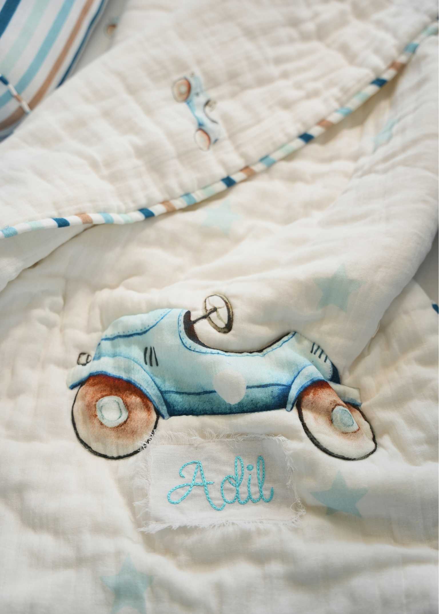 Roadster Baby Blanket