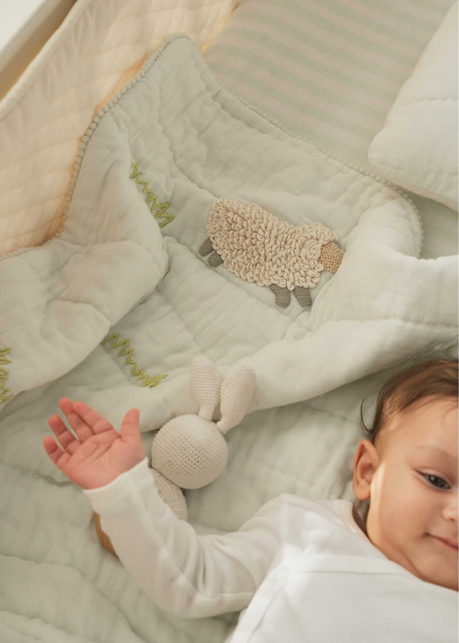 Ensemble de literie pour lit de bébé Counting Sheep