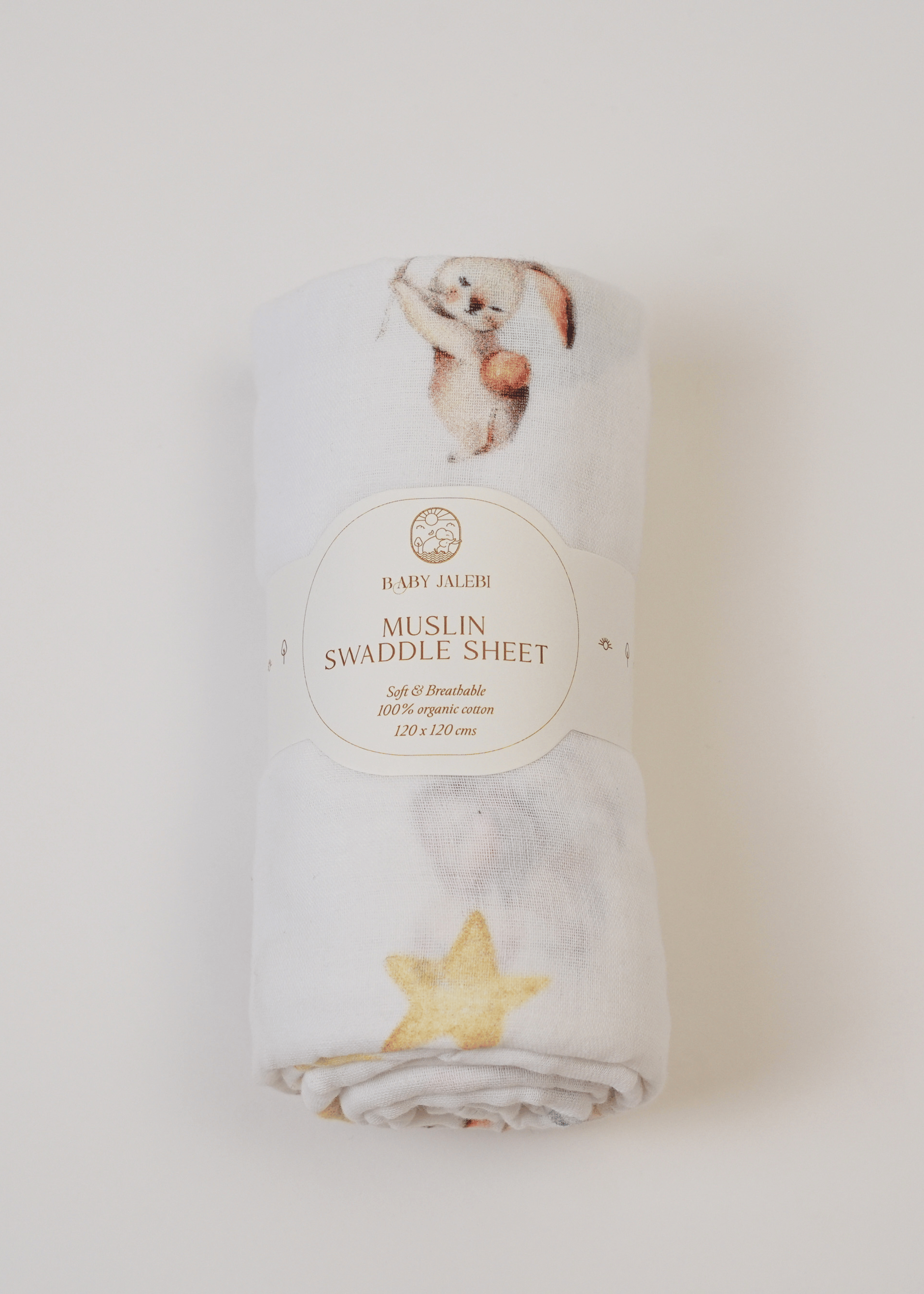 Up in The Clouds Organic Muslin Swaddle Set