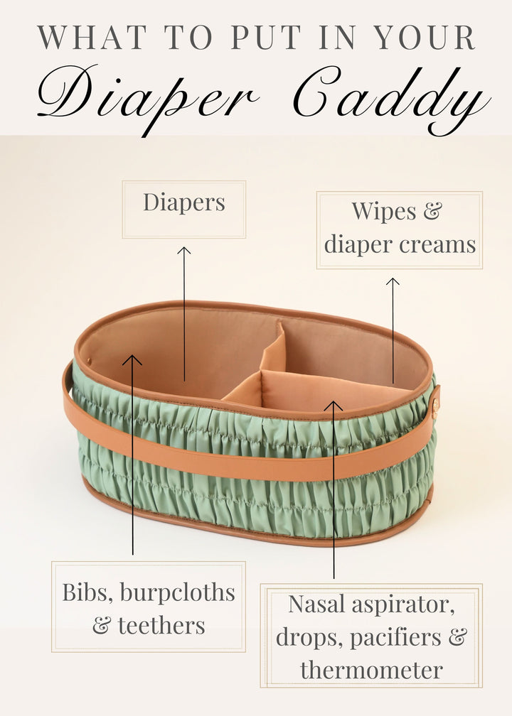 The Dune Diaper Caddy - Mint