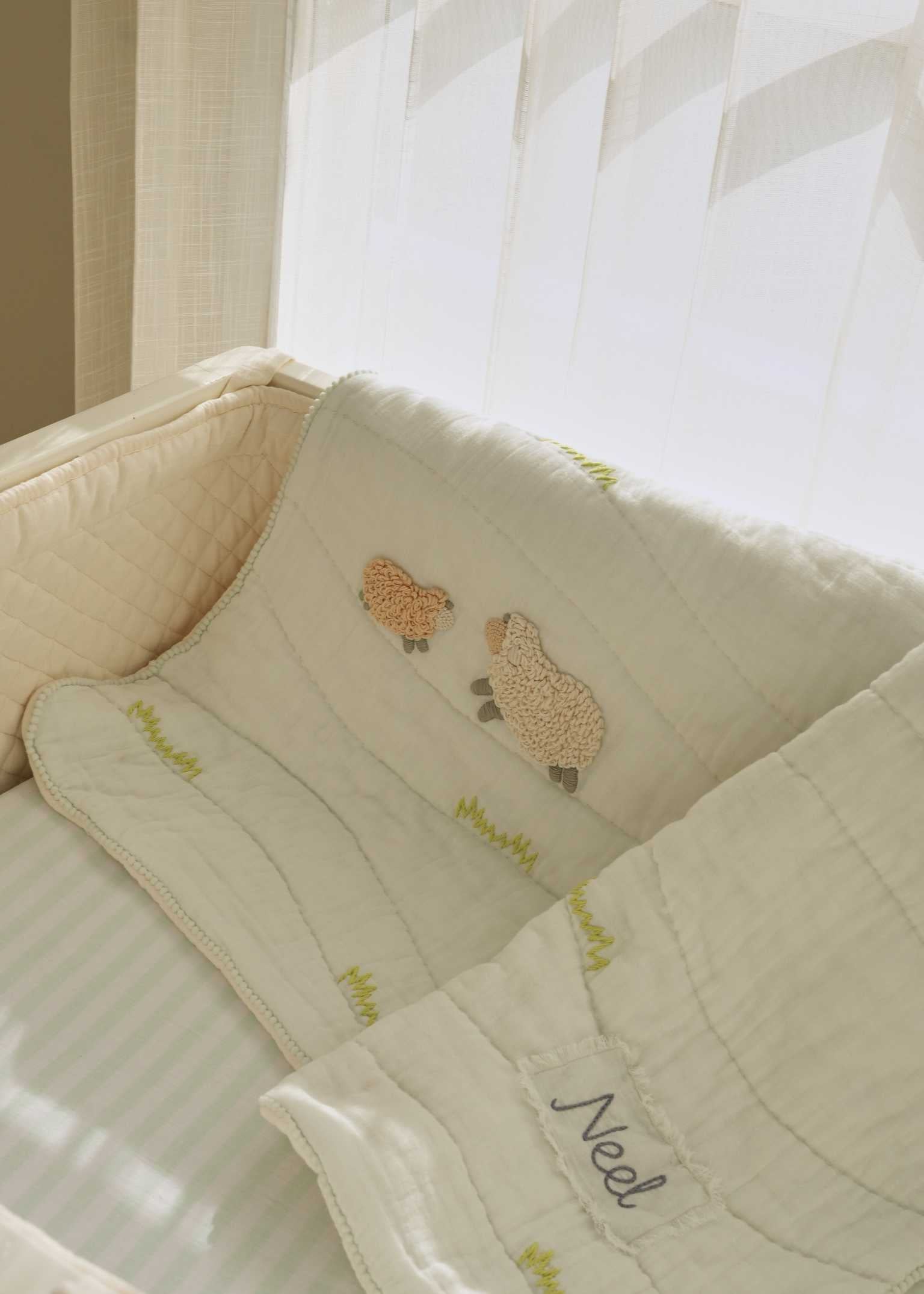 Counting Sheep Complete Cot Bedding Set with Bumper