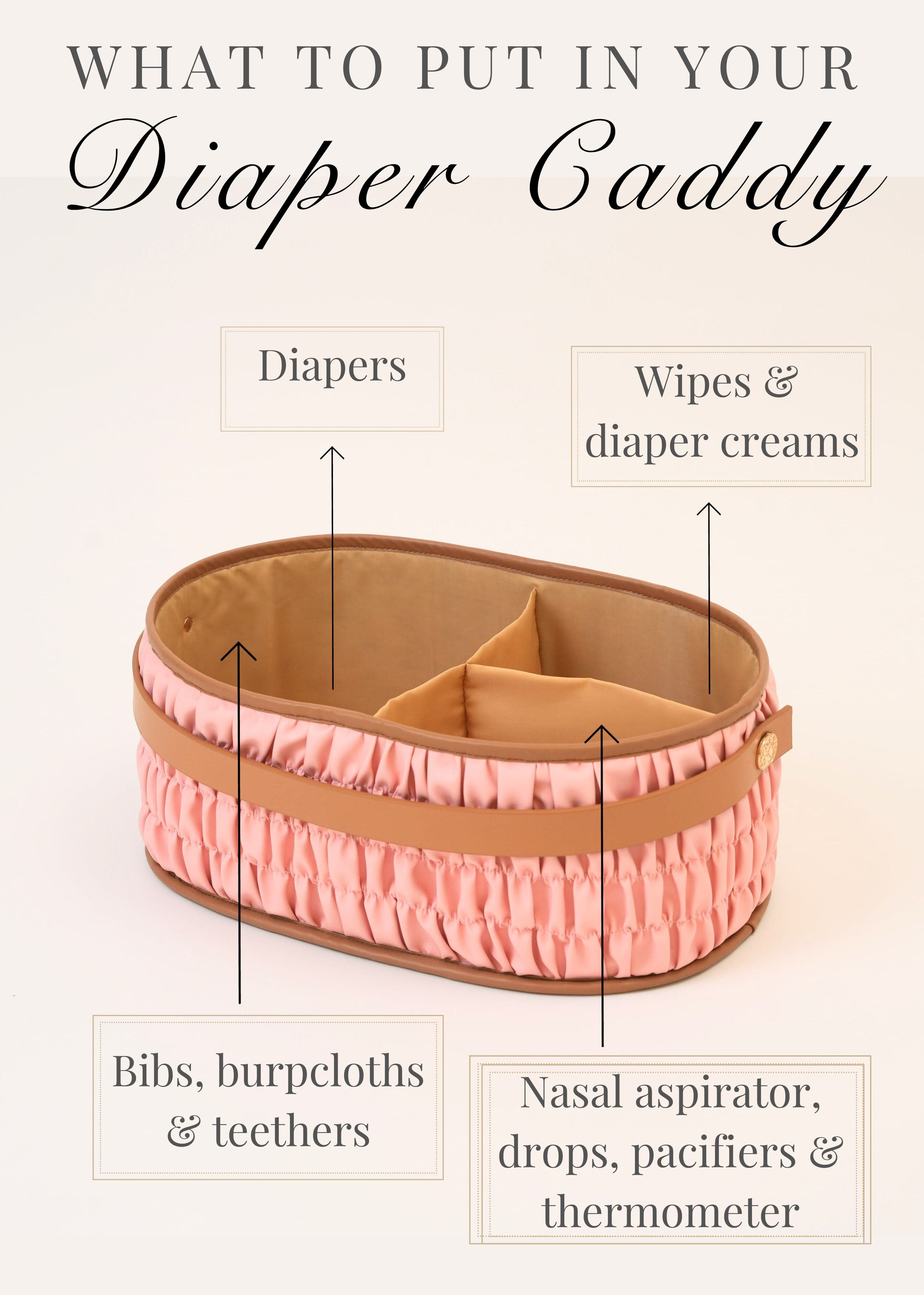 The Dune Diaper Caddy - Pink