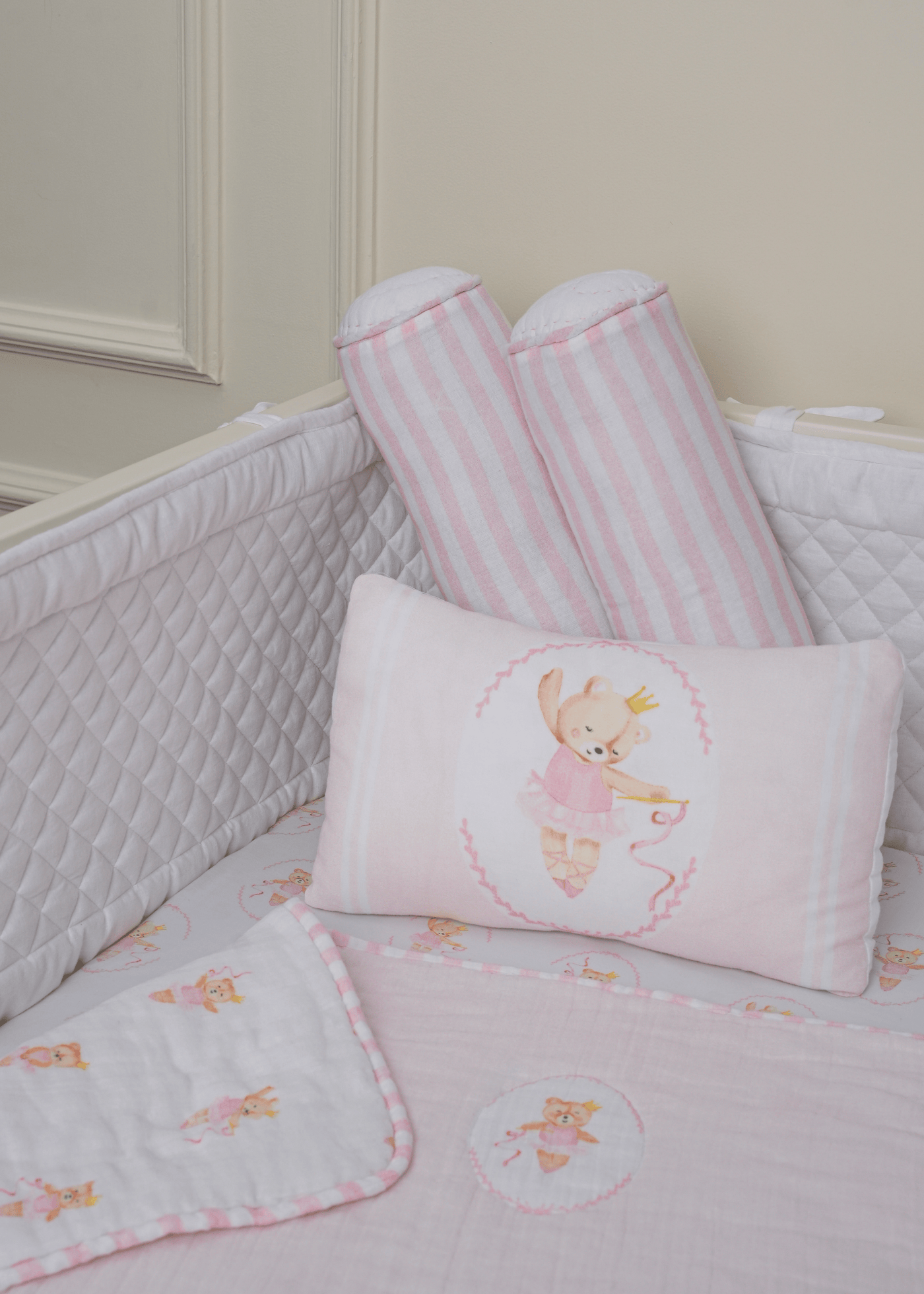 Prima Ballerina Bear Cot Bedding Set