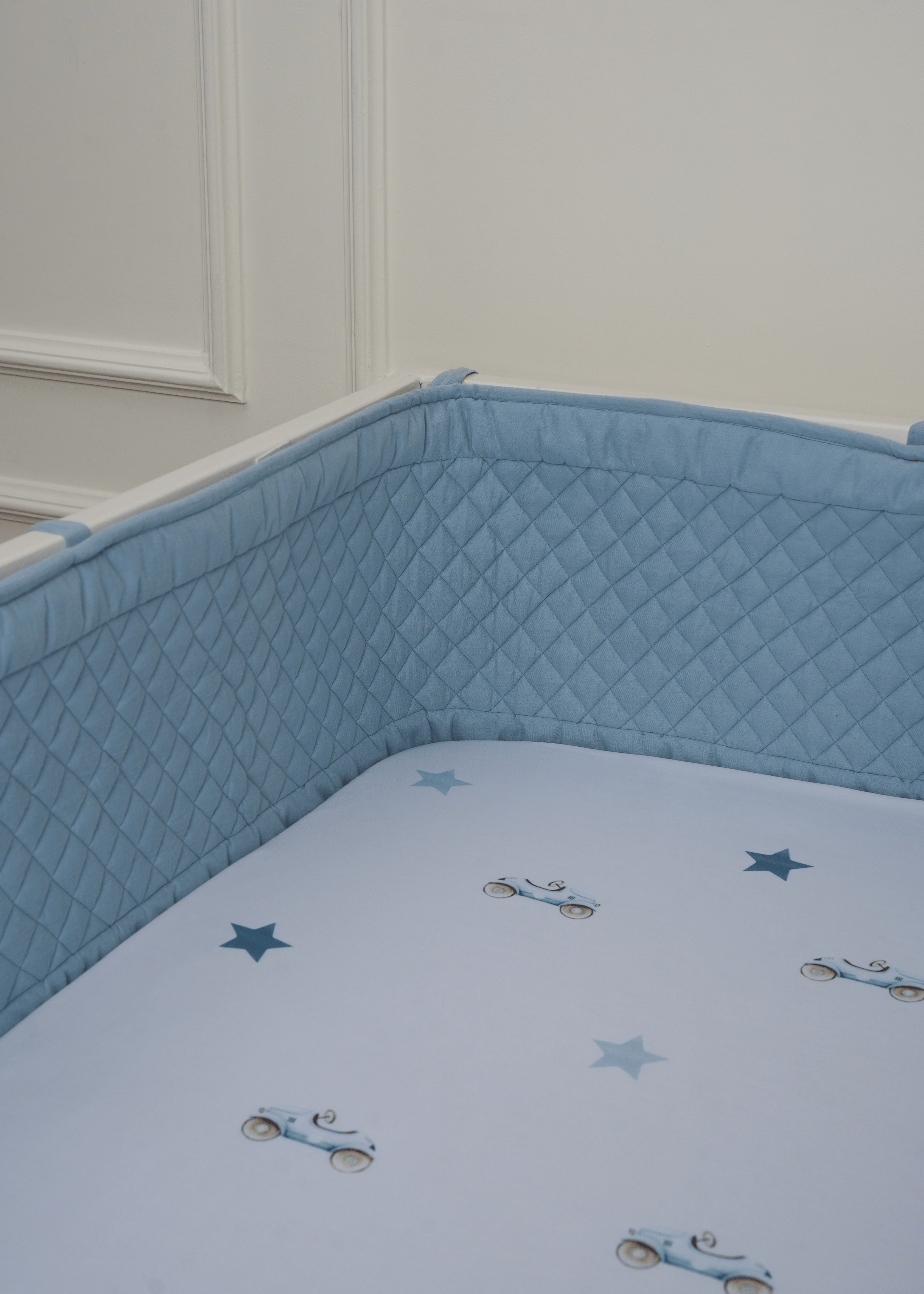 Roadster Complete Cot Bedding Set with Bumper