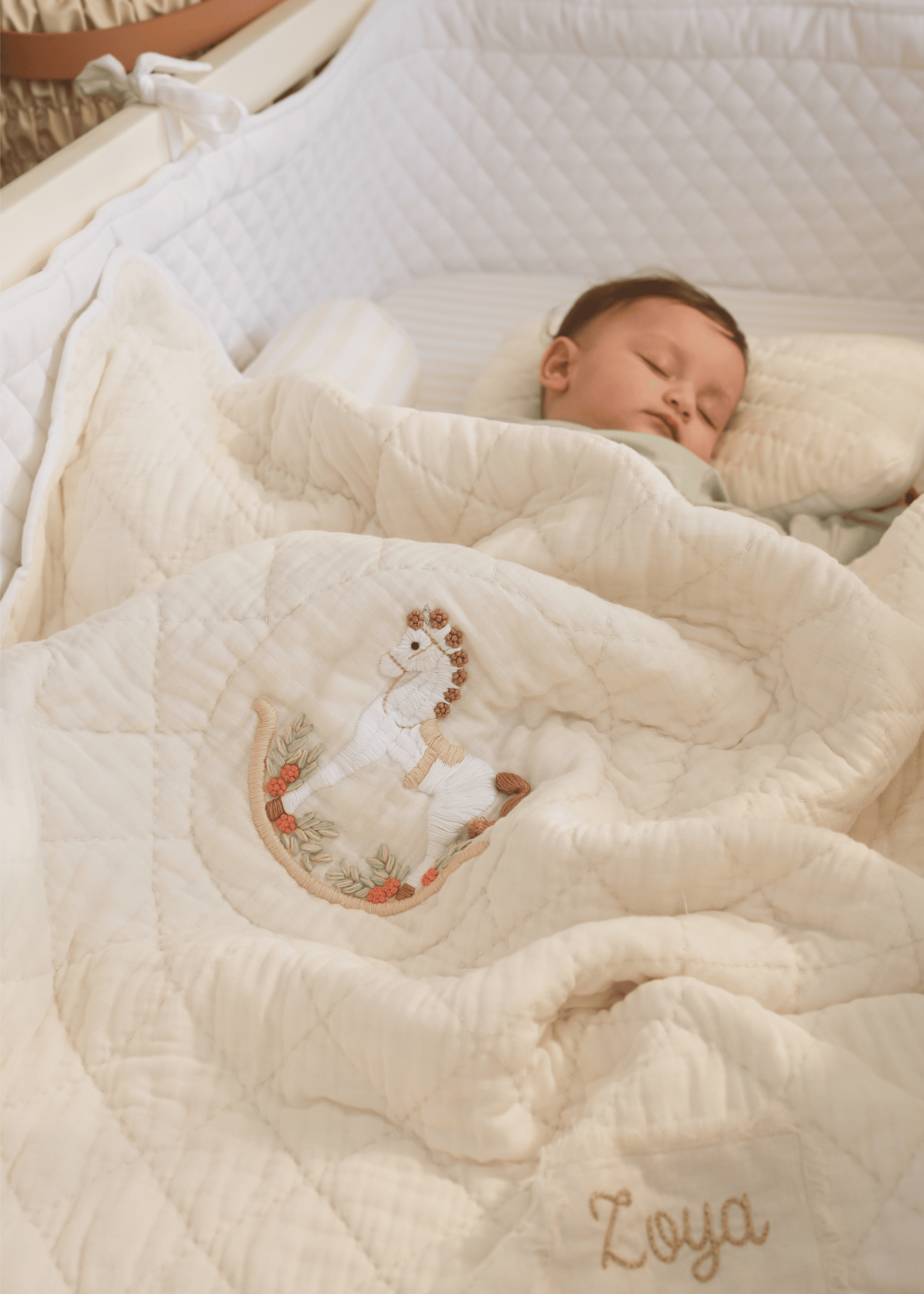 Rocking Horse Baby Blanket