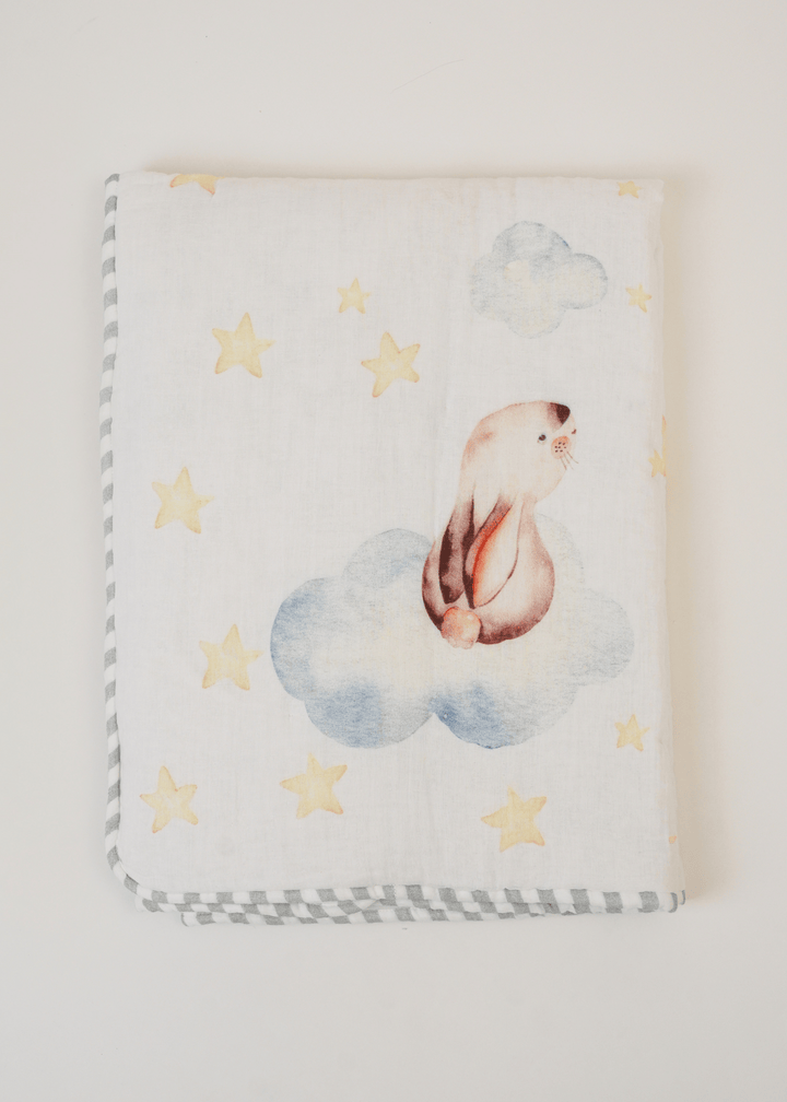 Caja de regalo con almohada y manta para bebé Up in the Clouds
