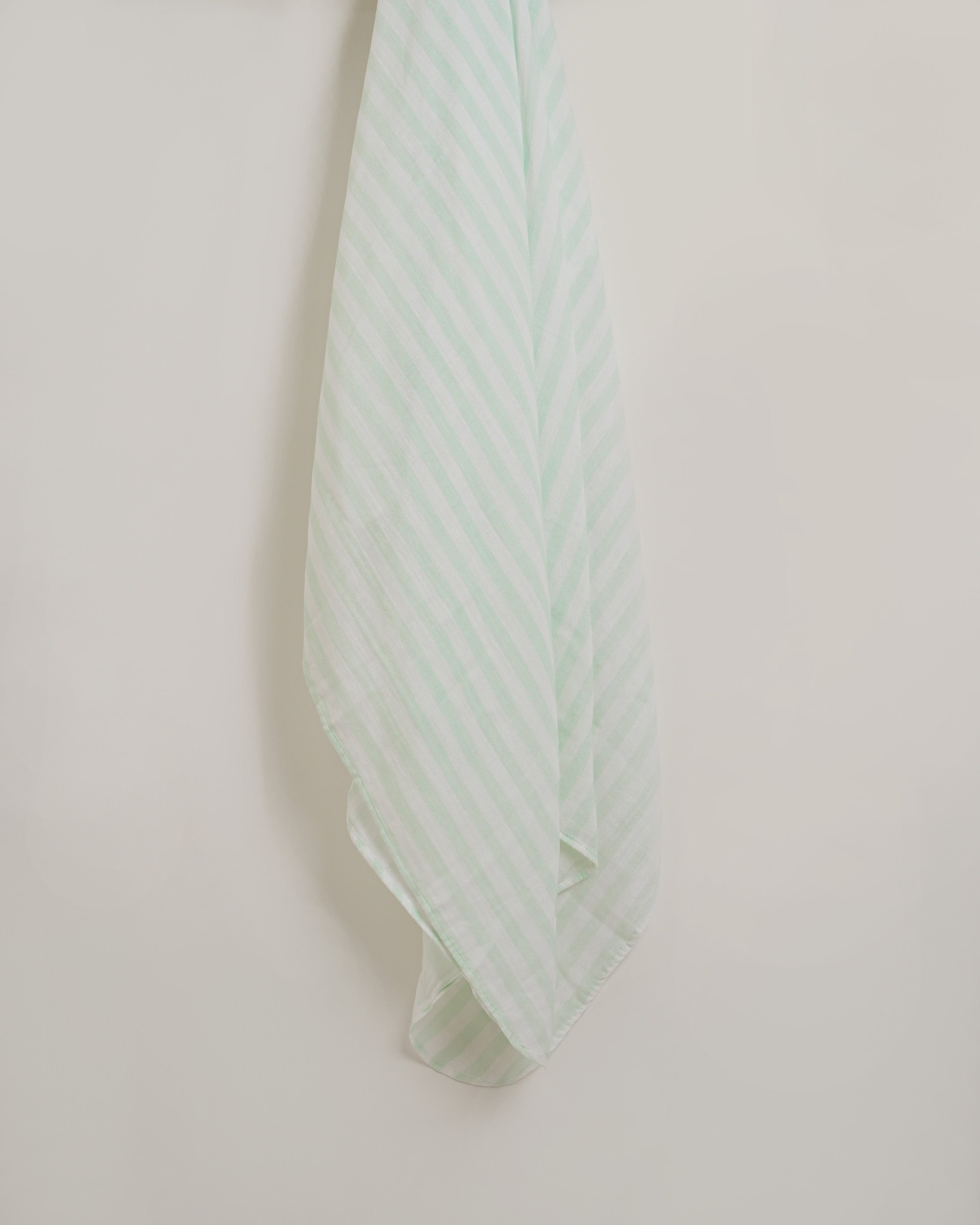 Aqua stripes Organic Muslin Swaddle