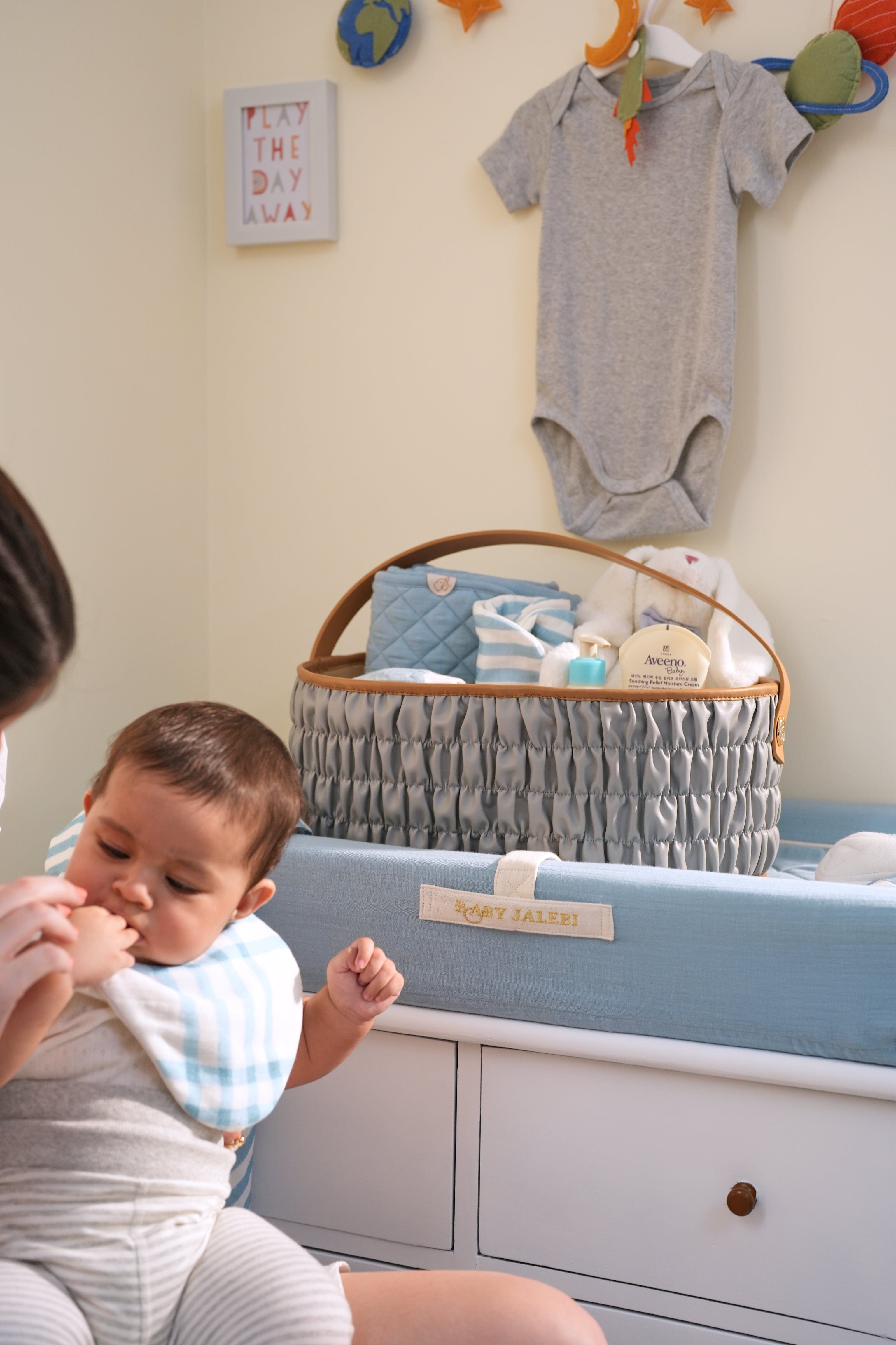 The Dune Diaper Caddy - Grey