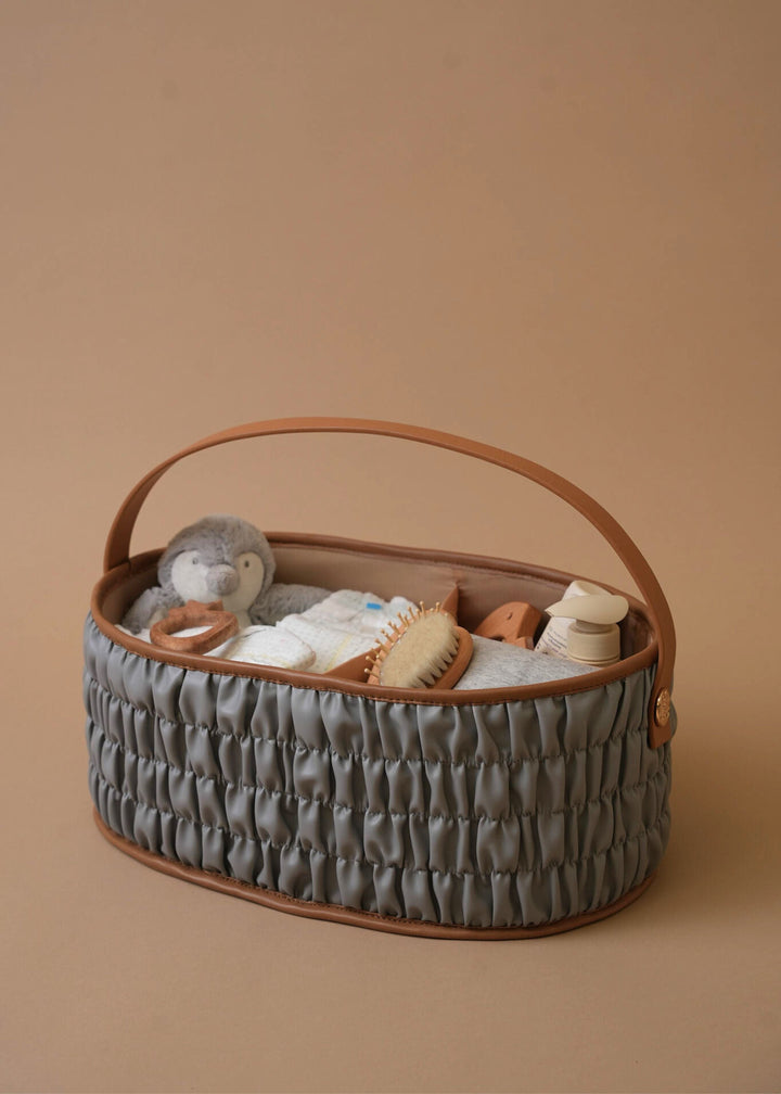 The Dune Diaper Caddy - Grey